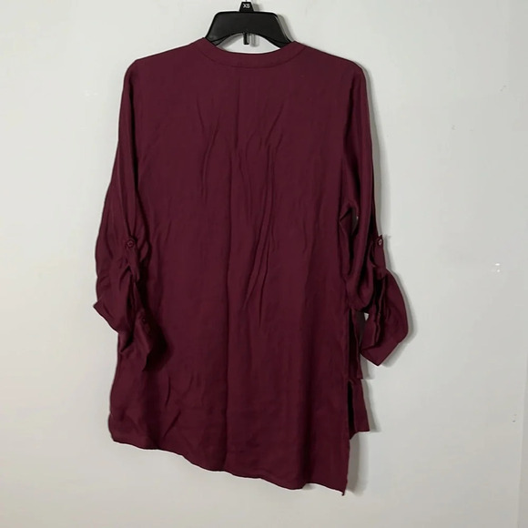 Soft Surroundings In the Study Mulberry Asymmetrical Tunic - Picture 7 of 7